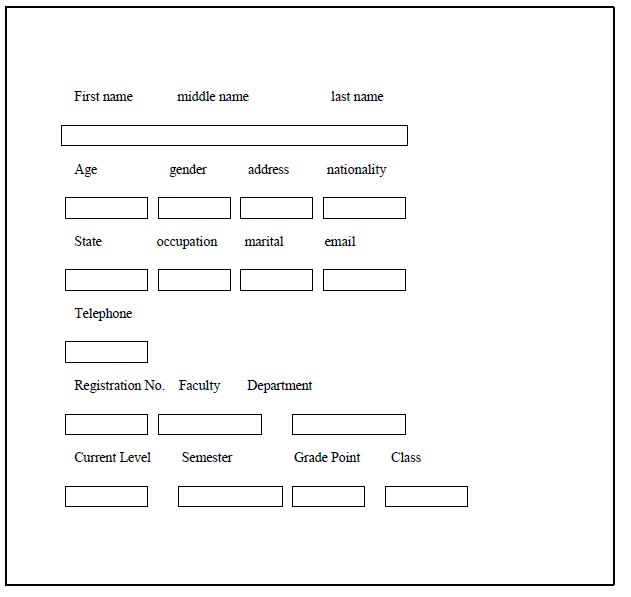 Input interface.